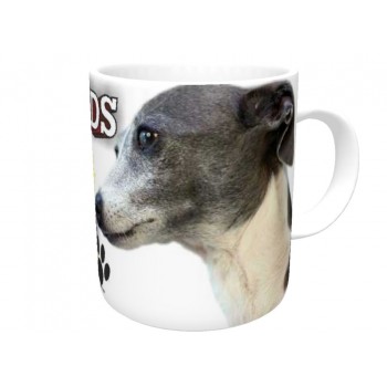 Greyhound (Grey & White) DOG Ceramic Mug 10fl oz  128