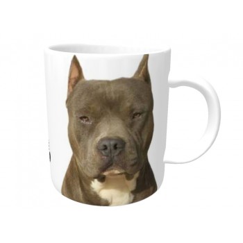 American Pitbull (pointed ears)  DOG Ceramic Mug 10fl oz  Dishwasher  proof 13