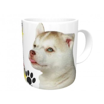 Husky (Red Puppy) DOG Ceramic Mug 10fl oz   136
