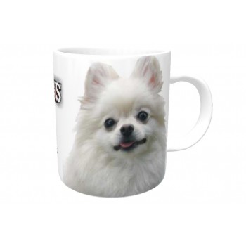 Pomeranian (White)DOG Ceramic Mug 10fl oz   190