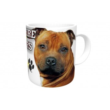 Staffordshire bull terrier (Red) DOG Ceramic Mug 10fl oz   242