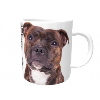 Staffordshire bull terrier (Brindle) DOG Ceramic Mug 10fl oz   244
