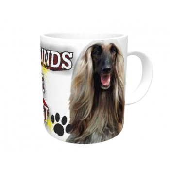 Afghan Hound (Blonde) DOG Ceramic Mug 10fl oz   3