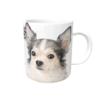 Chihuahua (WT & BK LH)  DOG Ceramic Mug 10fl oz   65