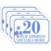 Personalised A6 Wheelie Bin Stickers SET of 4 (matching) FLOWER DESIGN Personalised A6 Wheelie Bin Stickers SET of 4 (matching) FLOWER DESIGN
