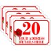 Personalised A6 Wheelie Bin Stickers SET of 4 (matching) FLOWER DESIGN Personalised A6 Wheelie Bin Stickers SET of 4 (matching) FLOWER DESIGN