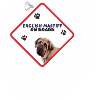 English Mastiff Hanging Car Sign   100