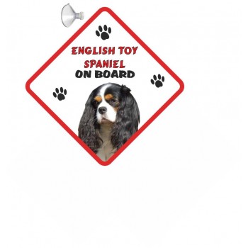 English Toy Spaniel (TRI)  Hanging Car Sign   106