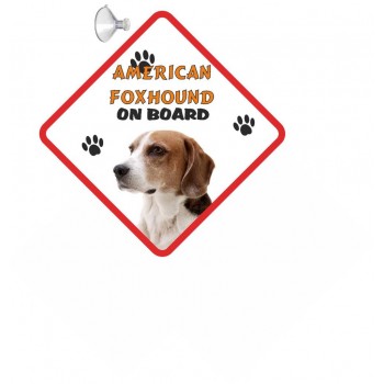 American Foxhound  Hanging Car Sign   11