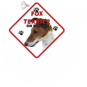 Fox Terrier (smooth haired) Hanging Car Sign   110