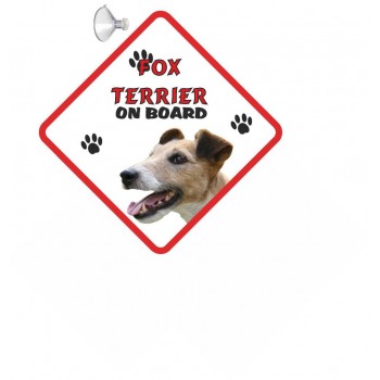 Fox Terrier (wire Haired)  Hanging Car Sign   111