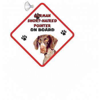 German Short Haired Pointer  Hanging Car Sign   115