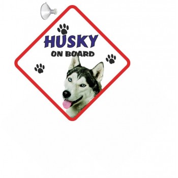 Husky (Black) Hanging Car Sign   134