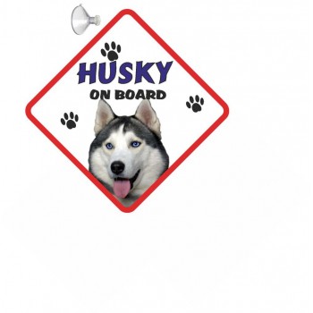 Husky (Grey) Hanging Car Sign   135