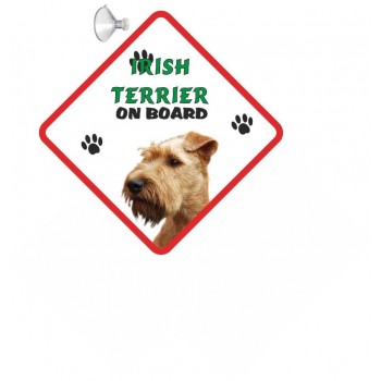 Irish Terrier  Hanging Car Sign   140