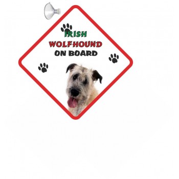 Irish wolf Hound Hanging Car Sign   142