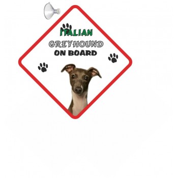 Italian Greyhound Hanging Car Sign   143