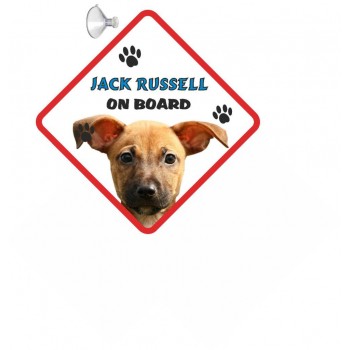 Jack Russell (BROWN SH) Hanging Car Sign   144