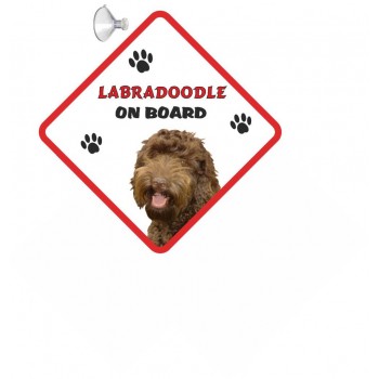 Labradoodle Hanging Car Sign   157