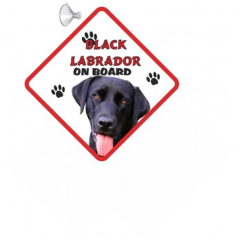 Labrador (Black) Hanging Car Sign   158
