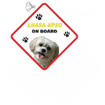Lhasa Apso Hanging Car Sign   163