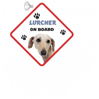 Lurcher (Smooth Hair)  Hanging Car Sign   165