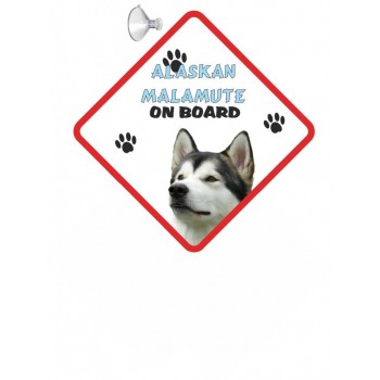 Malamute Hanging Car Sign   166