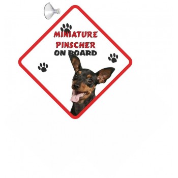 Miniature Pincsher  Hanging Car Sign   172