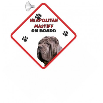 Neapolitan Mastiff Hanging Car Sign   174