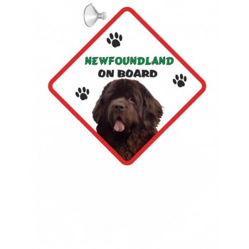 Newfoundland (Brown)  Hanging Car Sign   176