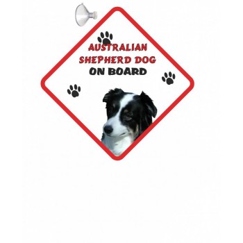 Australian Shepherd  Hanging Car Sign   18