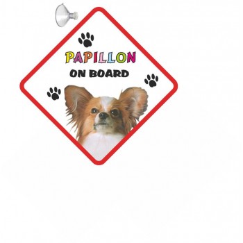 Papillon  Hanging Car Sign   183