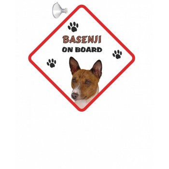 Basenji Hanging Car Sign   20