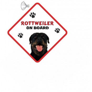 Rottweiler Hanging Car Sign   204
