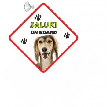 Saluki (BR & TAN)Hanging Car Sign   207