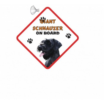 Giant Schnauzer  Hanging Car Sign   213