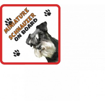 Miniature Schnauzer (1)  Hanging Car Sign   215