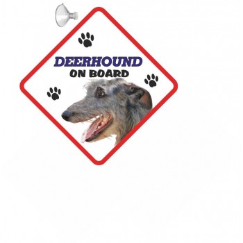 Scottish Deerhound Hanging Car Sign   216