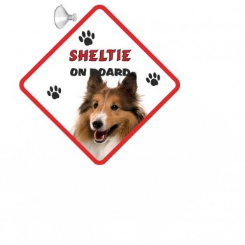 Shetland Sheepdog (sheltie) Hanging Car Sign   221