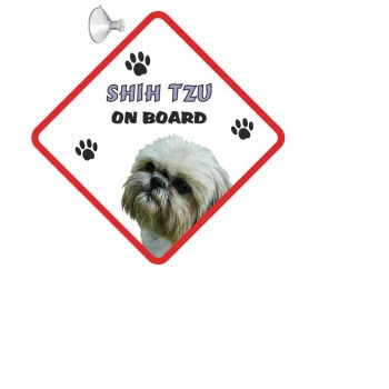 Shih tzu (Grey) Hanging Car Sign   227