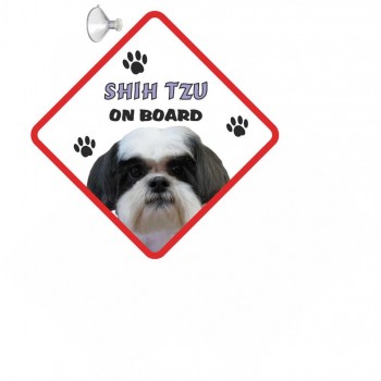 Shih tzu (WT & BK)Hanging Car Sign   228