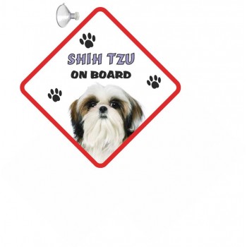 Shih tzu (WT & BR & BK)Hanging Car Sign   229