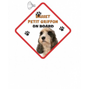 Basset PETIT Griffon Hanging Car Sign   23