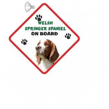 Welsh Springer Spaniel Hanging Car Sign   251