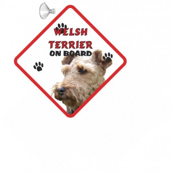 Welsh Terrier  Hanging Car Sign   252