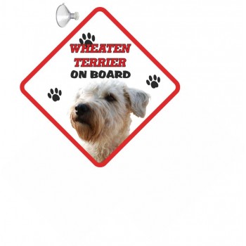 Wheaten Terrier  Hanging Car Sign   254