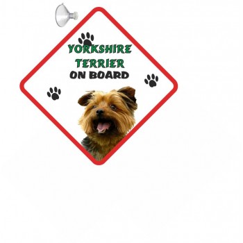 Yorkshire terrier (Mouth) Hanging Car Sign   260