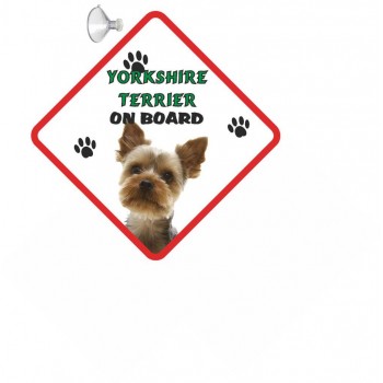 Yorkshire Terrier (Young) Hanging Car Sign   262