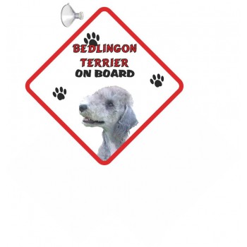 Bedlington Terrier  Hanging Car Sign   27
