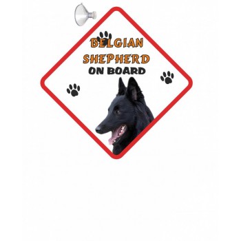 Belgian Shepherd Hanging Car Sign   28
